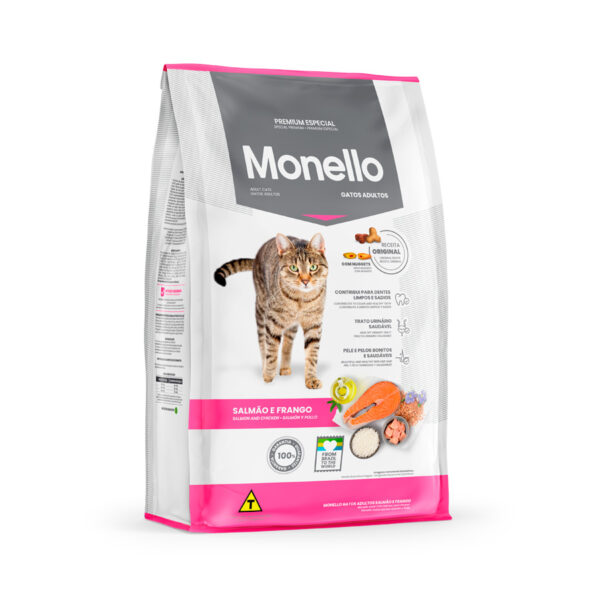 MONELLO GATO  ADULTO SALMAO E FRANGO 10KG