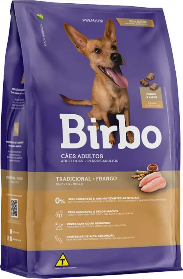 Ração Seca Birbo Frango para Cães Adultos  15 kg