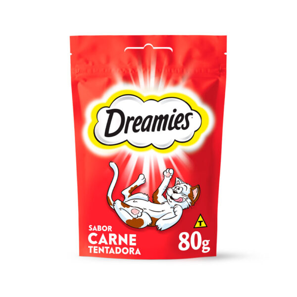 Petisco Dreamies Sabor Carne Tentadora para Gatos Adultos