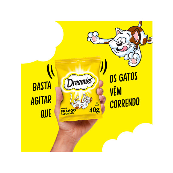 Petisco Dreamies Sabor Salmão Irresistível para Gatos Adultos - Image 4