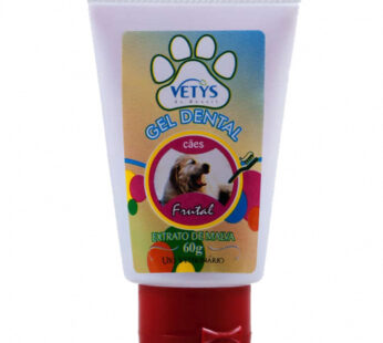 Gel dental vetys para cães e gatos 60 g Morango